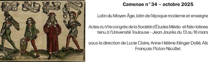 Camenae n°34 – octobre 2025